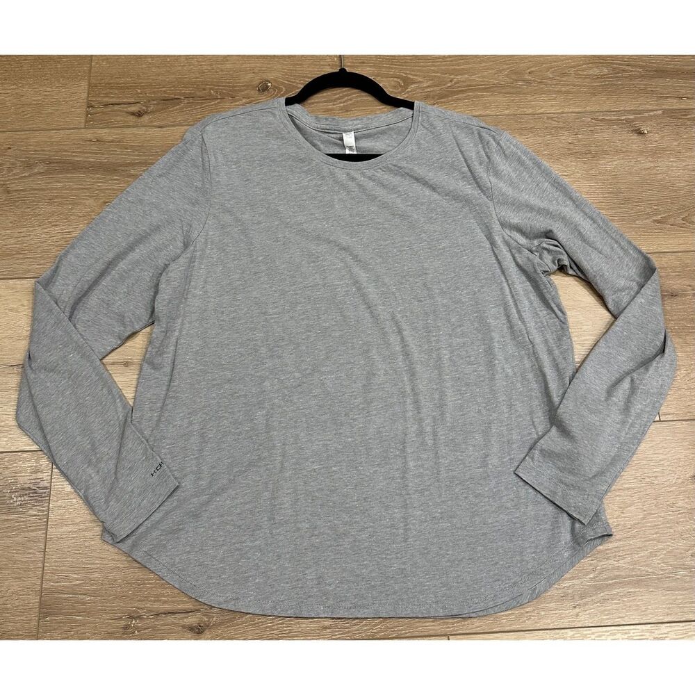 Under Armour Women's Charged Cotton Long Sleeve Shirt Gray 2XL EUC